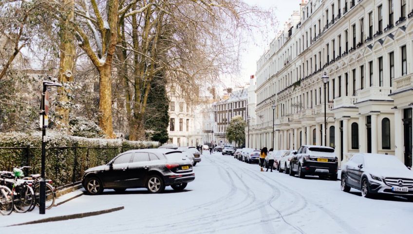 Snow covered street